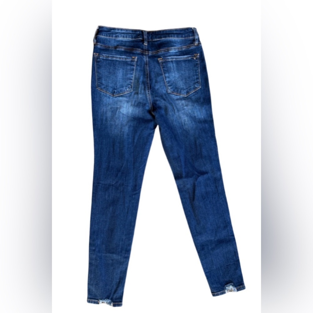 Tricot Distressed Skinny Jeans Dark Wash - Picture 2 of 6